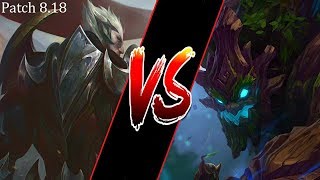 Darius Vs Maokai Top lane gameplay commentary (Patch 8.18)