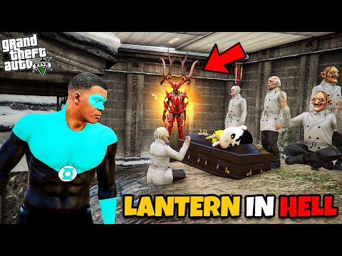 Franklin The Green Lantern Franklin Explores THE HORROR CEMETERY in GTA 5 | SHINCHAN and CHOP