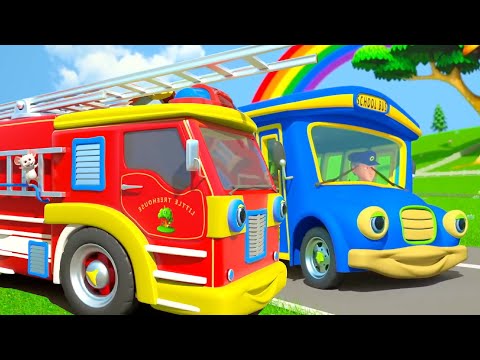 Wheels On The Bus & Vehicles Nursery Rhyme & Kids Songs