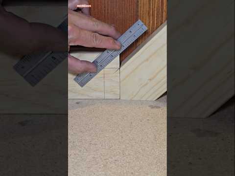 Easy way to find the perfect Cut | Woodworking idea #shorts #tips #howto #woodworking