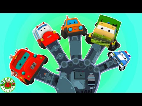 Finger Family Song, Animated Vehicle Videos for Kids