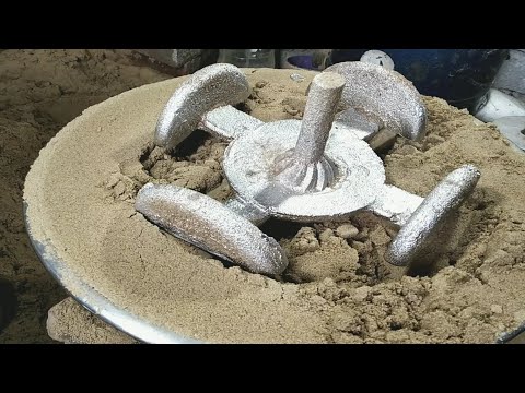 Industries of metal smelting and casting on sand - work of zon