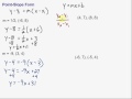 Writing Linear Equations in Point-Slope Form