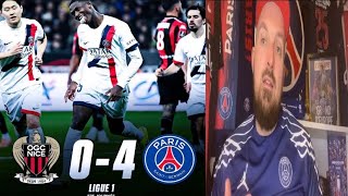 NICE-PSG 0-4  J27 DE LIGUE 1 ( 25-26 ) 