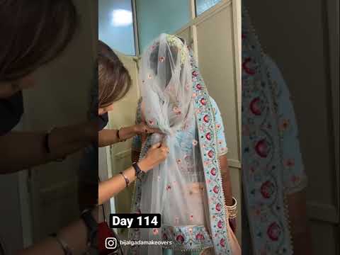 Day-114✅ technique to decrease weight of heavy dupatta on head ?