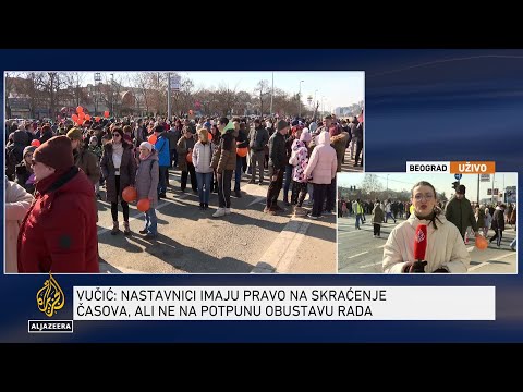 Protesti u Novom Beogradu u znak podrške prosvjetarima