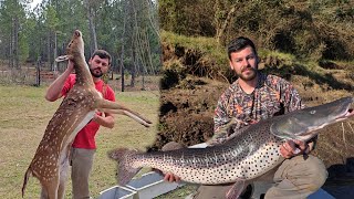 A CAZAR Y PESCAR LOS PINTADOS!  🏹🦌🐟🎣, GIGANTE! ‼️‼️‼️
