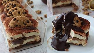 No-Bake Chocolate Chip Tiramisu Cheesecake (You NEED This)