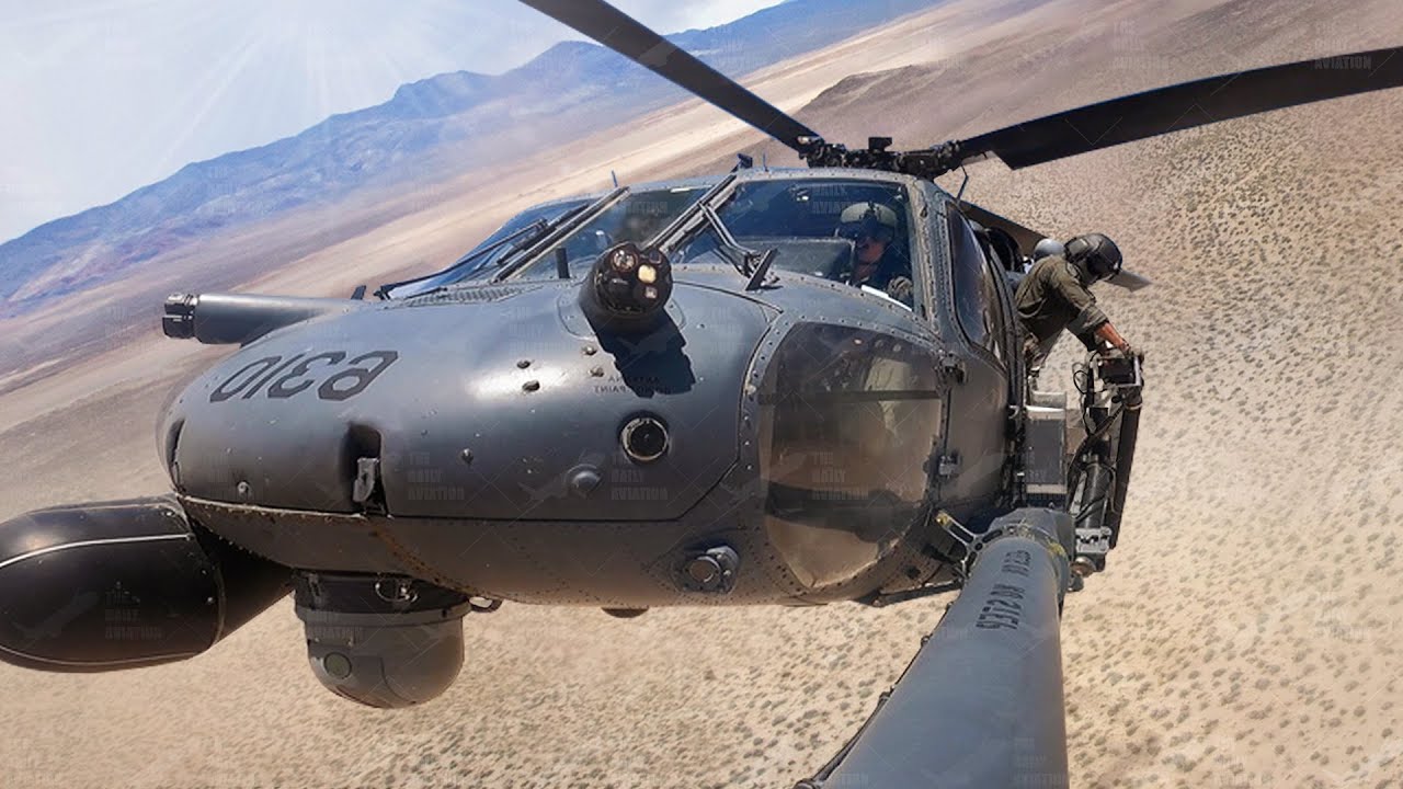 US Helicopter Impressive POV Search and Rescue Operations in the Desert