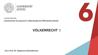 Vorlesung Völkerrecht I – Sitzung 6 (30.11.2021)