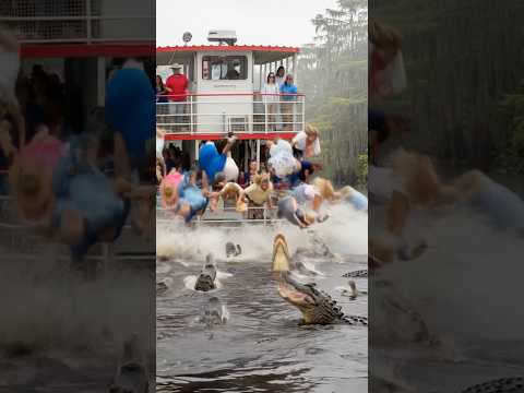 Tour Boat Tips Over & Sinks During Alligator Feeding 🌊🐊