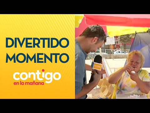 "¡ES DE LAS MIAS!"😂 El divertido momento con señora en la playa - Contigo en la Mañana