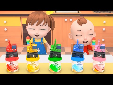 Learn Colors with Tayo🌈 | Colorful Excavator Song | Tayo Songs for Kid