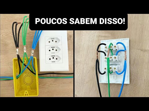Os 2 melhores jeitos de instalar TOMADA TRIPLA (pra que conector caro?)