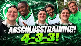 DAS hat Thioune vor! 👀 4-3-3 & Weiser macht Hoffnung! | Werder-Abschlusstraining