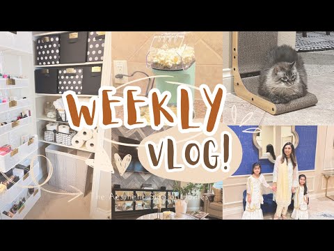 Weekly VLOG, we finally got new sofa | Family time, Kids activities, cooking and cleaning