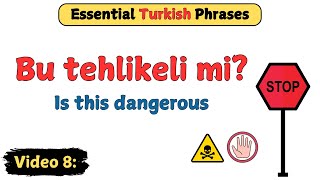 Turkish Video 8 - 25 Turkish Phrases for Emergencies and Tricky Situations! @LanguageAnimated