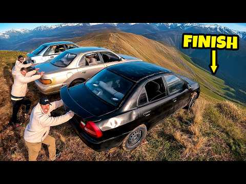 3 Cars Vs Mountain! Extreme Downhill Racing Chaos