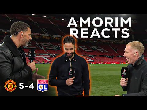 Rio Ferdinand and Paul Scholes React with Ruben Amorim on the Crazy Comeback- Man United 5-4 Lyon