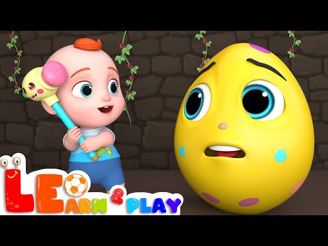 Surprise colored eggs with animals | Learn & Play with Leo