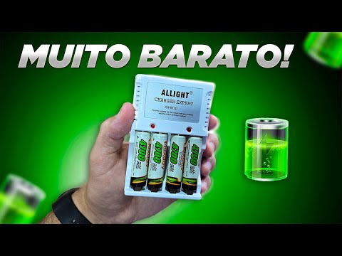 KIT CARREGADOR + 8 PILHAS ALLIGHT - O MELHOR DO MERCADO LIVRE?