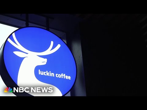 YouTube video thumbnail: China's Luckin Coffee Challenges Starbucks in New York City