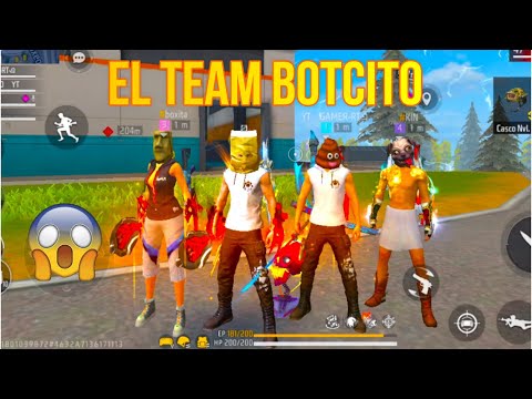 EL TEAM BOTCITO 😎 HACIENDO TRAVESURAS EN FREE FIRE ☠