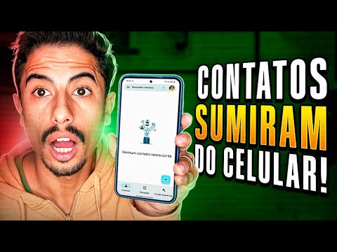 CONTATOS SUMIRAM ou NÃO APARECEM no CELULAR? APRENDA RESOLVER em 2025!