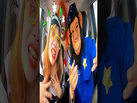 Amanda Surprises Police Monkey with Car Ride Chase! #shorts