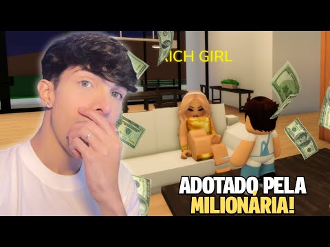 FUI ADOTADO PELA MENINA MILIONÁRIA DO BROOKHAVEN!  🤑 - Roblox