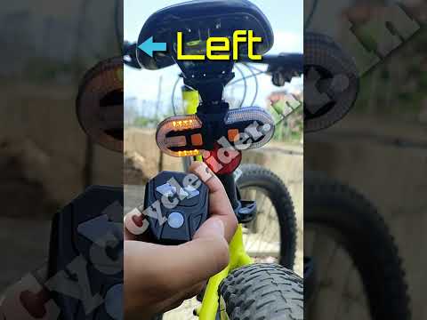 2023 Turn Indicator Lights for Bicycle🚴| Wireless|Remote Control🔆#shorts #indicators #cyclelight