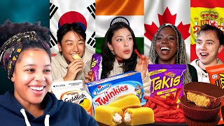 College Students from around the World try American Snacks!