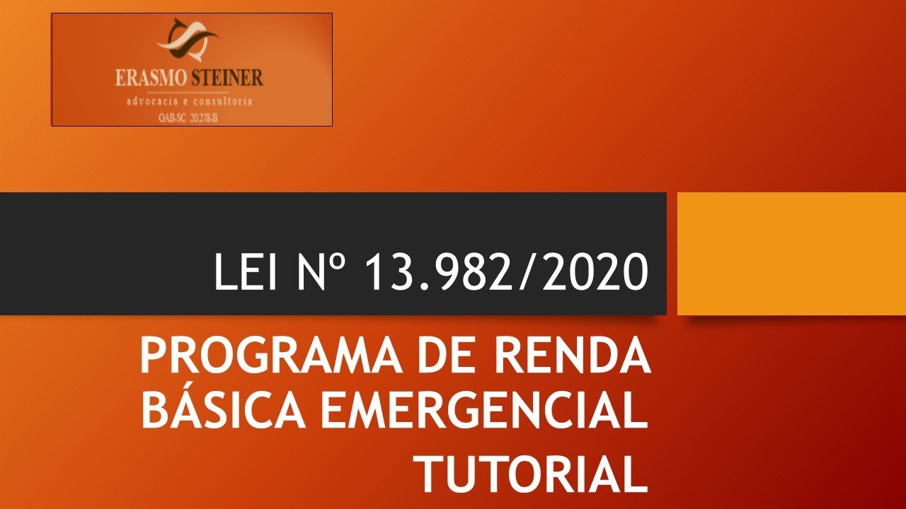 Renda básica emergencial – CORONAVÍRUS – COVID 19