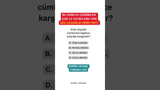 Cevapları yoruma yazın👇   #learnenglish #english #ingilizce  #ingilizceöğreniyorum