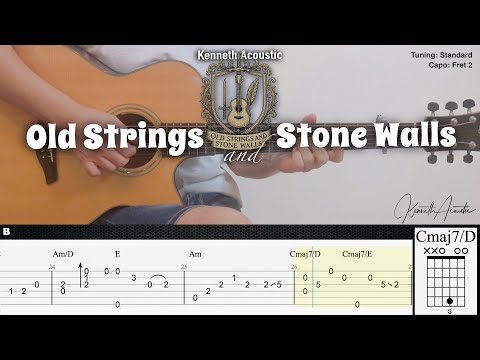 Old Strings and Stone Walls - Kenneth Acoustic | Fingerstyle Guitar | TAB + Chords