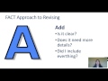 Writing Skills and the FACT Approach