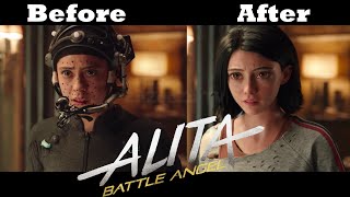 Before and After The Making of Alita: Battle Angel (2019)