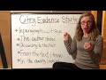 Citing Evidence with Effective Sentence Starters