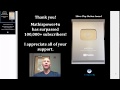 Speaker's Milestone and Acknowledgments