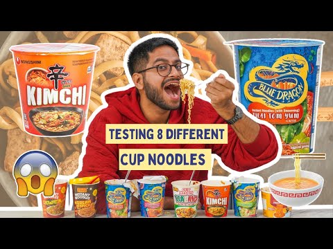 TESTING 8 DIFFERENT INSTANT NOODLE😱...WHICH ONE DID I LIKE THE MOST ??