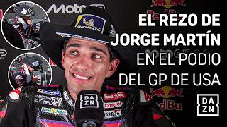 El rezo de Jorge Martín: "Estaba agradeciendo a mis abuelos que están sin comer chocolate por mí"