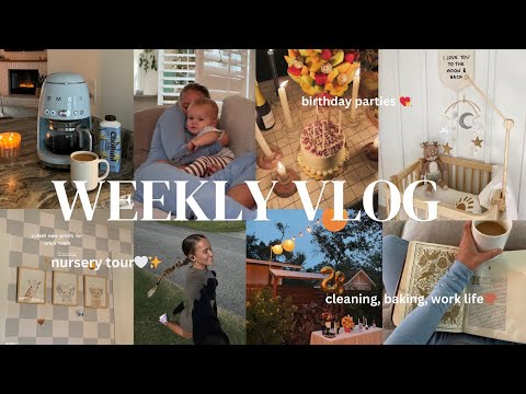 week in my life: nursery tour, birthday parties, long run