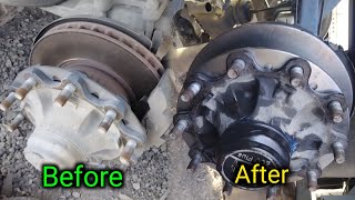 How to change brake pad or disc of man truck trela ?