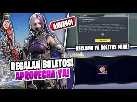 APROVECHA YA! BOLETOS GRATIS YA DISPONIBLES! MAS RULETA SUPER BARATA! COD MOBILE | Dimitry