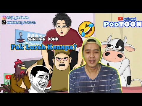 Ngakak Banget‼️Pak Lurah Kesurup@n #reaction @PODTOON