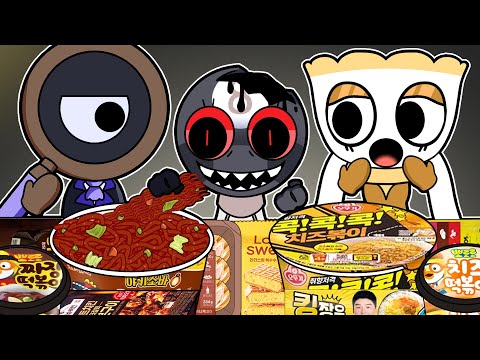 Dandy's World - Rodger VS Teagan (+Toodles) Toodles’s family Convenience Store MUKBANG | Animation