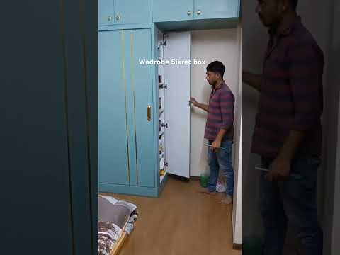 #wadrobe_sikret_box #hidendoors #hiddenlocker #wadrobedesign #sonumodularkitchen