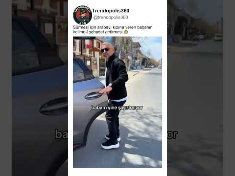 Sürmesi İçin Arabayı Kızına Veren Baba😂