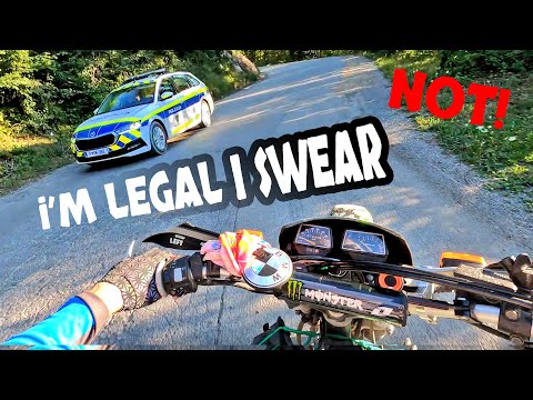 Yamaha XT 600 POV Wheelies & Police & Motorcycle Moments