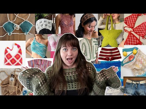 50 easy SUMMER crochet ideas with free patterns (beginner friendly)